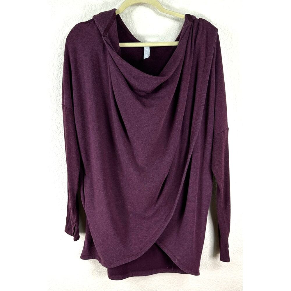 Athleta Purple Puruna Wrap Hoodie Sweatshirt Women’s Medium